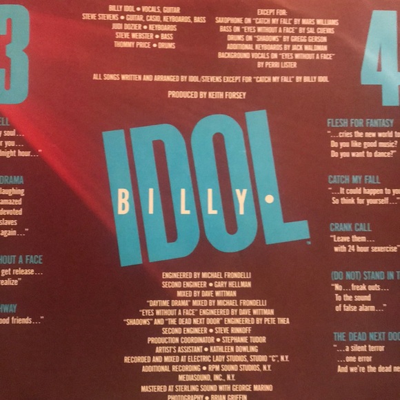 Billy Idol Rebel Yell - Picture 5 of 5